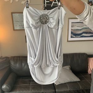 Studio Y Strapless, Embellished Top